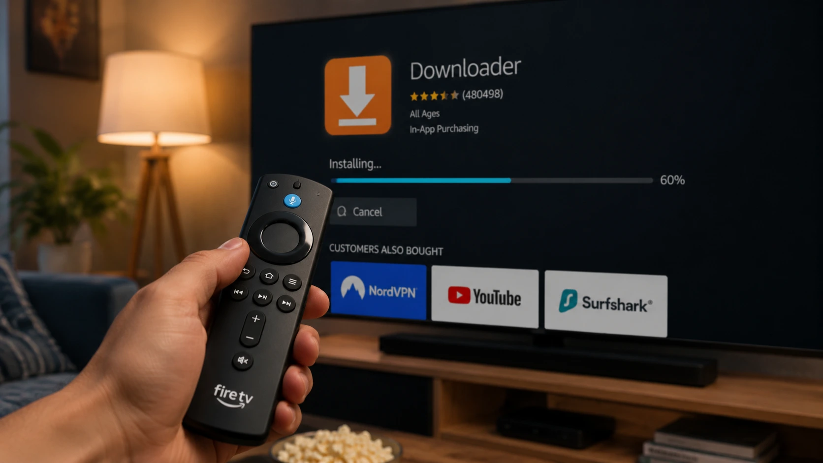 TiviMate installeren op Firestick met de afstandsbediening
