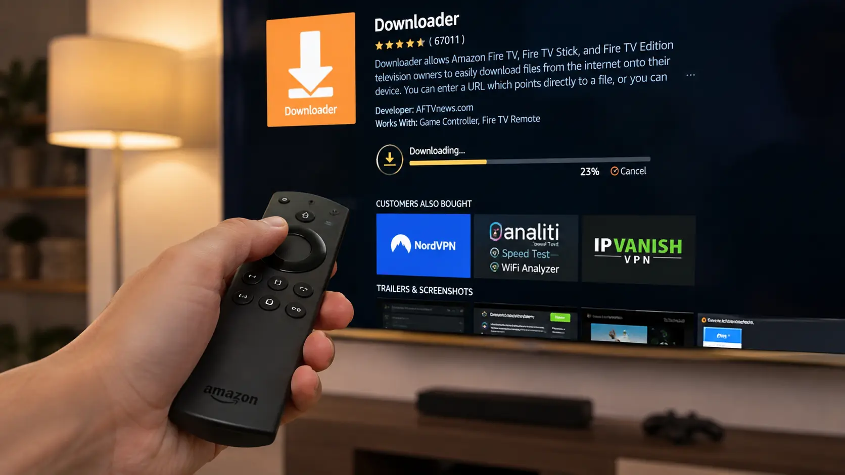 Afbeelding: Kodi installeren via de Amazon Appstore op een Firestick