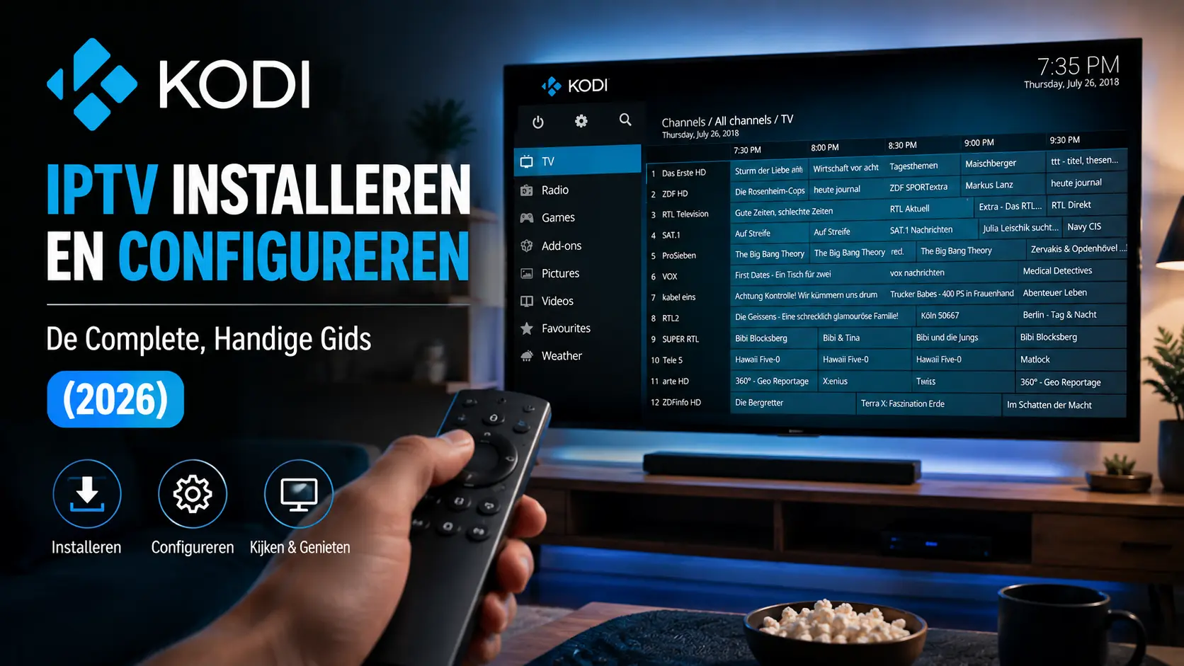 Kodi IPTV Installeren En Configureren: De Complete, Handige Gids (2026)